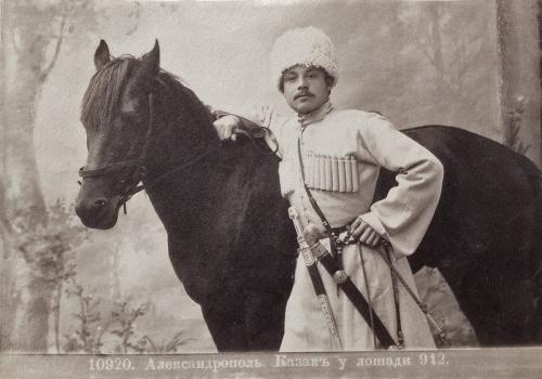 Portrait of a Cossack in Alexandropol by Dimitry Ermakov